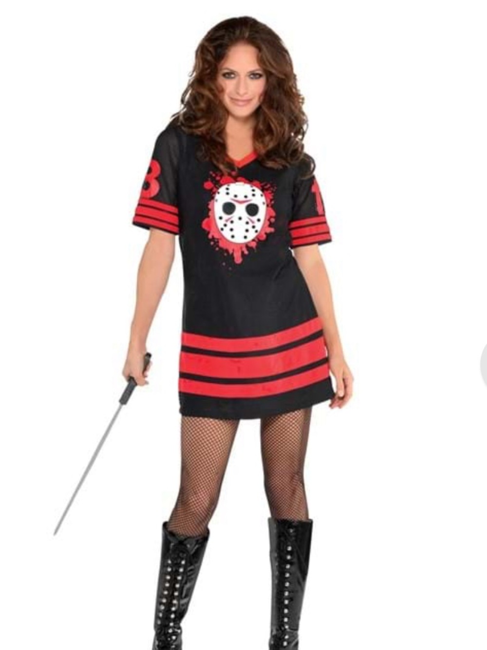 Jason Friday the 13th jersey dress or costume Small